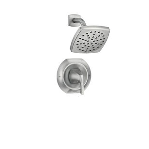 Moen Lindor Posi-Temp Series 82506SRN Tub and Shower Valve, 1.75 gpm, 6 in Showerhead, Metal, Brushed Nickel, 1-Handle