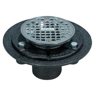 SHOWER DRAIN CI SS GRATE 2"NH