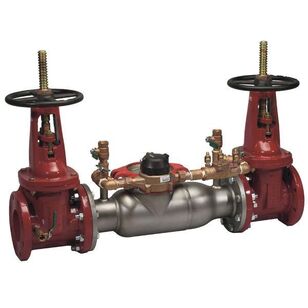 AMES® FIRE & WATERWORKS 3000SS Series 3000SS-OSY-GPM 8 Double Check Detector Assembly Backflow Preventer, 8 in, Flanged