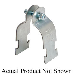 B-Line B2000 B2012-ZN-1-1/2 Pipe/Conduit Clamp, 1-1/2 in Trade, Steel, Electro-Plated Zinc