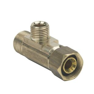 BrassCraft® CT2-664X P Compression Female Tee Adapter, 3/8 in OD Tube x 3/8 in OD Tube x 1/4 in Female Compression Nut