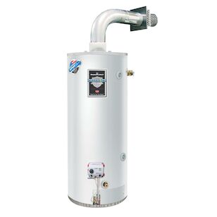 Defender Safety System, 48 Gallon High Input Residential Gas (Liquid Propane) Direct Vent Water Heater with Solid Vent Kit