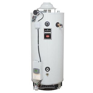 100 Gallon Commercial Gas (Natural) Atmospheric Vent ASME Water Heater with Flue Damper and Electronic Ignition