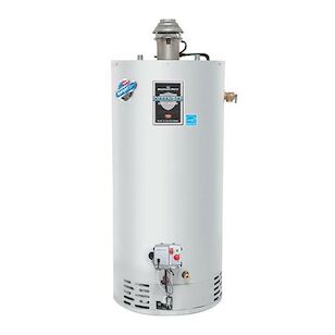 Defender Safety System, 50 Gallon Standard Residential Gas (Liquid Propane) Atmospheric Vent Water Heater with Damper and Electronic Ignition