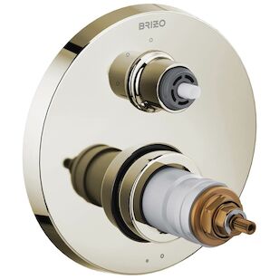 BRIZO® TempAssure® Litze® T75535-PNLHP Thermostatic Valve With 3-Function Diverter Trim, 1/2 in, 1-Handle -Handle