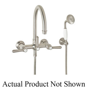 California Faucets® Palomar® 1306-48.18-SB Tub Filler, 1/2 in, NPT, Brass, Satin Brass, 1.8 gpm