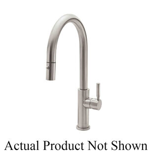 California Faucets® Corsano® K51-100-FB-SB Kitchen Sink Faucet, Deck, Pull-Down, Satin Brass