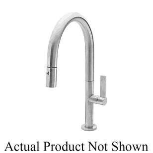 California Faucets® Corsano® K51-102-FB-GRP Kitchen Sink Faucet, Deck, Pull-Down, Graphite
