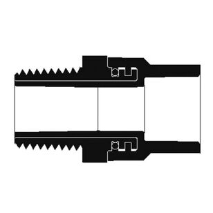 NO-LEAD 1/2 MALE ADPT BRASS THREADED MPT X CPVC HUB 524009
