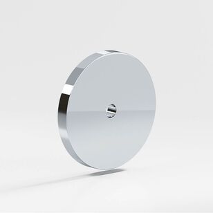 0.75'' diameter Round Backplate for use with 1/4-20 screw hand finished in Polished Chrome