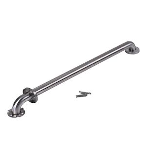 Dearborn® DB8932 Grab Bar With Concealed Flange, 1-1/2 in Dia, 35 in L, Stainless Steel, Satin