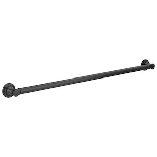DELTA® 41642-BL Decorative Grab Bar, 1-1/4 in Dia, 45 in L, Matte Black