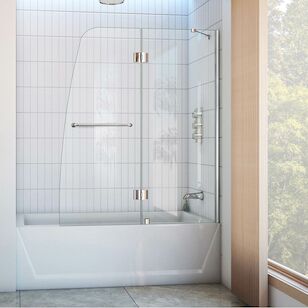 DREAMLINE SHDR-3148586-01 AQUA 48IN W X 58IN H FRAMELESS HINGED TUB DOOR IN CHROME