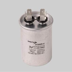 DiversiTech® 37200R Motor Run Capacitor, 20 uF, 370 V, Round, For Use With: Motors
