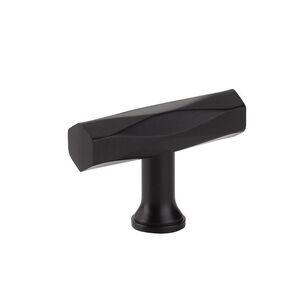 EMTEK 86729-US19 TRIBECA T KNOB FLAT BLACK