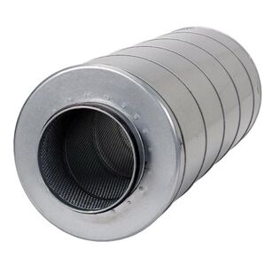 fantech® 411284 Silencer, 6 in, Steel