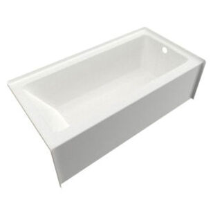 FIBER CARE BATHS RT60-30WS-18-AFP-NHB-R Bathtub With 18 in Skirt, Soaking Bath Therapy, Rectangular, 60 in L, 30 in W