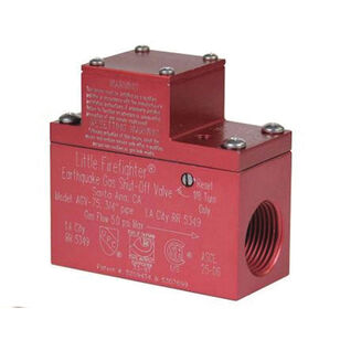FIREFIGHTER Gas Safety Products AGV Series AGV-125 Horizontal Shut-Off Valve, 1-1/4 in, Aluminum, 5 psi