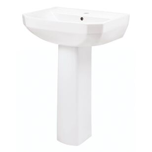 Viper Petite Single Hole Ped Lav Combo: G0013561 Lav w/ G0029834 Ped White