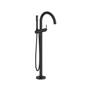 GROHE Atrio® 243682430 Tub Faucet With Hand Shower, 1-Hole Faucet Hole, Brass, Matte Black, 1.75 gpm