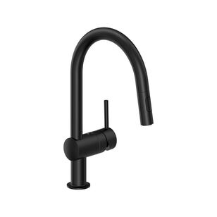 GROHE Minta® 313782433 Kitchen Faucet With Dual Spray, Deck, Pull-Down, Matte Black