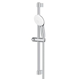 GROHE Tempesta 110 26077002 Shower Rail Set, 4-5/16 in Dia Spray Face, Jet, Rain Spray, 1.5 gpm, 69 in L Hose