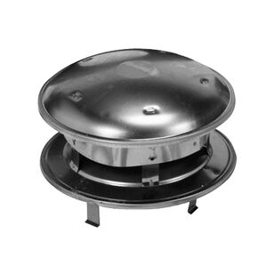 Hart & Cooley® 10TLCC Series 502195 Deluxe Rain Cap, 10 in, Twist-Lock, Stainless Steel