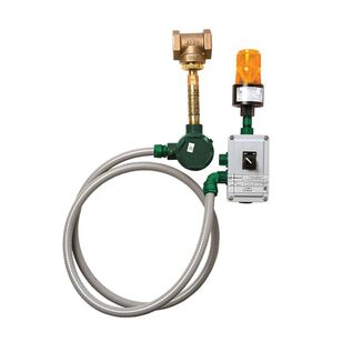 Model 9001TYPE4X, 1-1/4" 120 VAC emergency alarm and light system. Buzzer and flashing light are activated by an 1-1/4" double pole, double throw flow switch.
