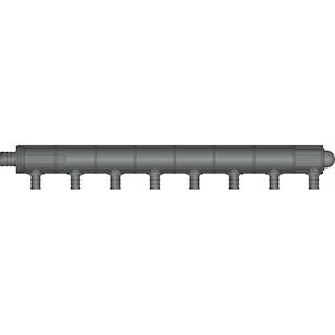 8 Port Single Row, 3/4'' PEX x Closed End HPP Multiport Tee
