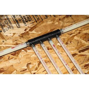 4 Port Single Row, 3/4'' PEX x 3/4'' PEX Flow Through HPP Multiport Tee