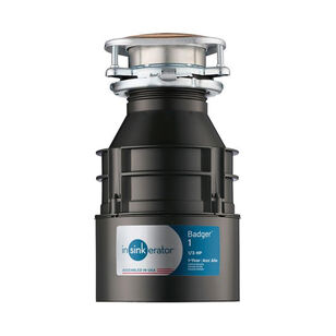Insinkerator® Badger Badger® Standard Series 79880-ISE Garbage Disposal, 120 V, 1/3 hp, 1725 rpm, Steel, Galvanized