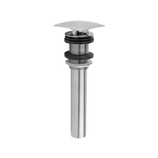 JACLO® 825-PCH Stationary Square Lavatory Drain, 1-1/2 in Nominal, UNEF, Polished Chrome