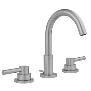 Uptown Contempo Faucet with Round Escutcheons & Low Contempo Lever Handles
