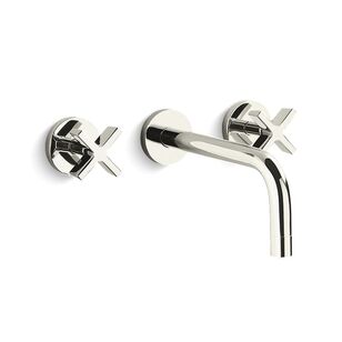 KALLISTA® One™ P21803-LV-SN Bathroom Sink Faucet, Wall, Polished Nickel