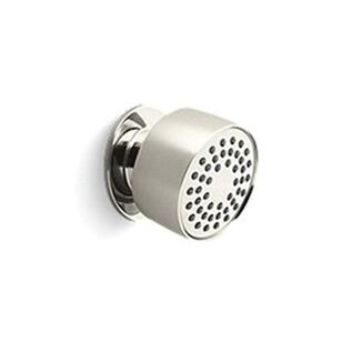 KALLISTA® TurnSpray® P22078-H-SN Eco Body Spray, 1.5 gpm, 1/2 in, NPT, Brass, Polished Nickel, Round Body Spray