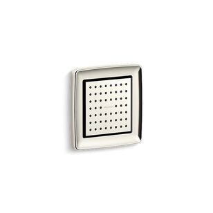 KALLISTA® Foundations P22079-00-SN Body Spray, 2.5 gpm, 1/2 in, FNPT, Polished Nickel, Square Body Spray, 5 in L