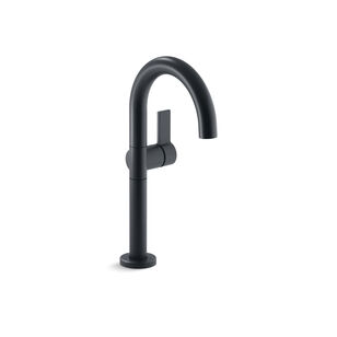 KALLISTA® One™ P24409-TL-GN Bathroom Sink Faucet, Deck, Single-Hole, Soft Touch, Gunmetal