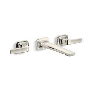 KALLISTA® Per Se® P24702-LV-SN Sink Faucet, Wall, Polished Nickel