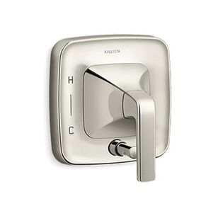 KALLISTA® Per Se® P24714-LV-SN Valve Trim With Diverter, Lever Handle, Metal, Polished Nickel
