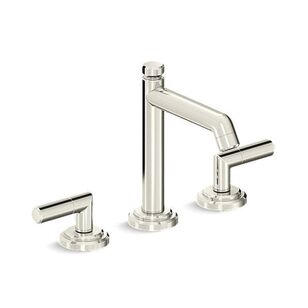 KALLISTA® Pure Paletta® P24905-LV-SN Sink Faucet, 2-Handle, Deck, Widespread, Polished Nickel