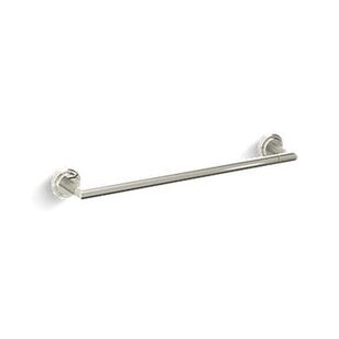 KALLISTA® Pinna Paletta® P24933-SNW-SN Towel Bar With Polished Nickel Accent, 18 in L Bar, Brass