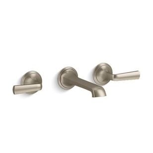 KALLISTA® Script™ P25011-LV-BV Sink Faucet, 2-Handle, Wall, Brushed Bronze