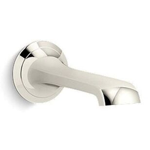 KALLISTA® Script™ P25014-00-SN Wall-Mount Bath Spout, 1/2 in, NPT, Brass, Polished Nickel