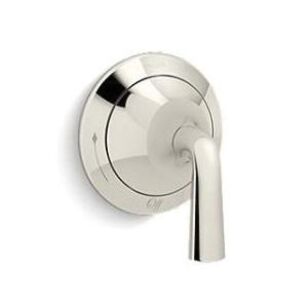 KALLISTA® Script® P25023-LV-SN Volume Control Valve Trim, Lever Handle, 1-Handle -Handle, Metal, Polished Nickel