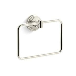 KALLISTA® Pinna Paletta® P25336-SNW-SN Towel Ring, 5-5/8 in OAH, Brass