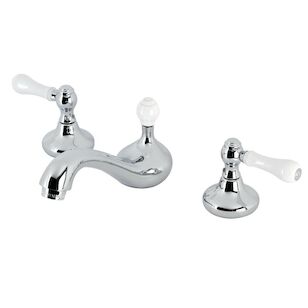 8 to 16 in. Widespread Bathroom Faucet, Polished Chrome