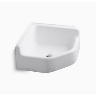 Kohler® Whitby™ 6710-0 Corner Service Sink, Iron