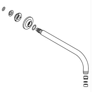 Kohler® 1015783-SN Spout and Hardware Sub-Assembly, Vibrant Polished Nickel
