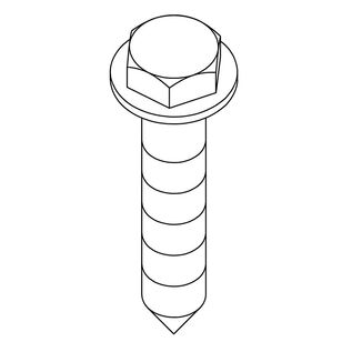 Kohler® 1111746-A Lag Screw, For Use With: Plie® P70310 2-Piece Toilet