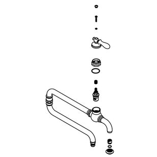 Kohler® 1214018-CP Spout Assembly, Polished Chrome